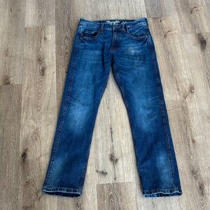 Wrangler Men's Indigo Straight‎ Jeans